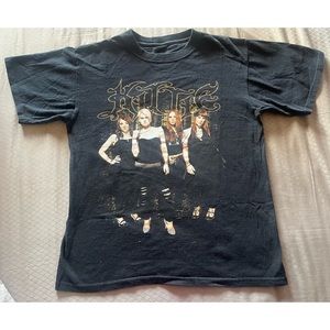 KITTIE Vintage Y2K Band Tee T Shirt 2000s 90s Black Nu Metal Korn VTG